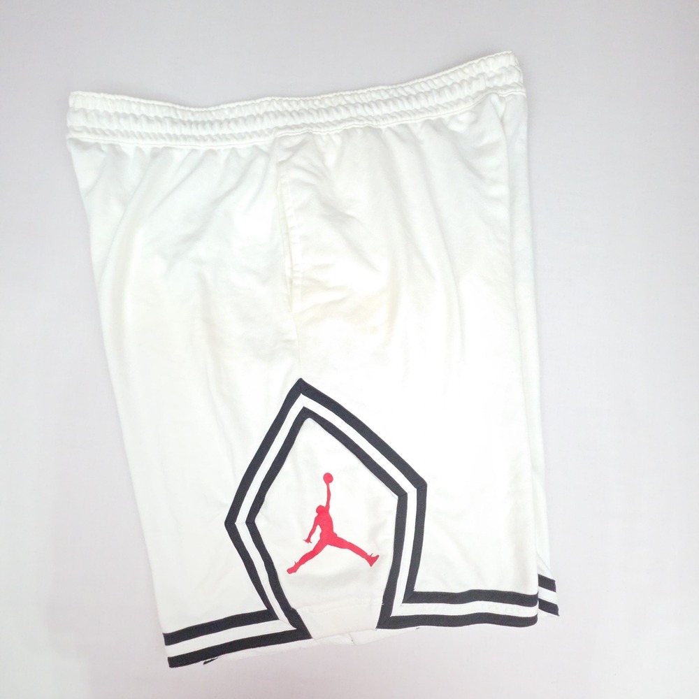 Jordan Jumpman Diamond Basketball Shorts Mens 3XL White Red Black Cotton Blend